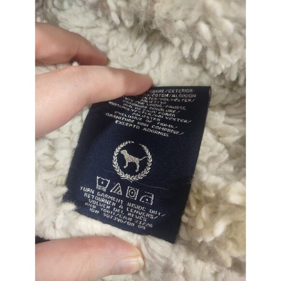 Y2K Victoria's Secret Pink Hoodie Lined Sequin Dog Logo Mcbling Scene Sz Small - Picture 6 of 7